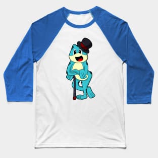 Frog with Hat & Walking stick Baseball T-Shirt